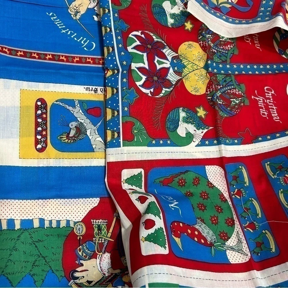 Vintage christmas fabric